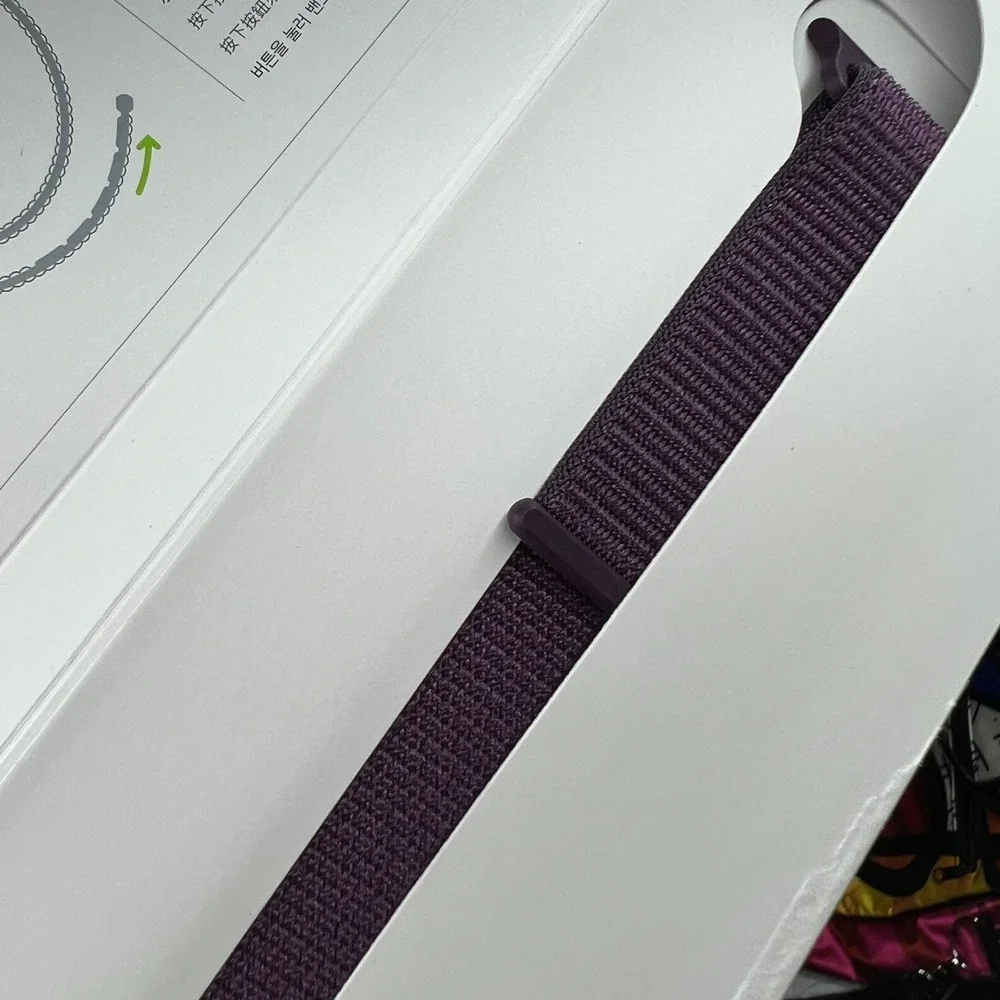 Apple Watch Sport Band 46mm Plum Sport Loop Purple M M New Sealed OEM Genuine